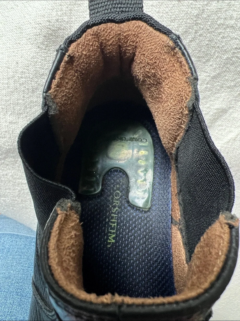 Florsheim Black Leather Chukka Boots, Steel Toe